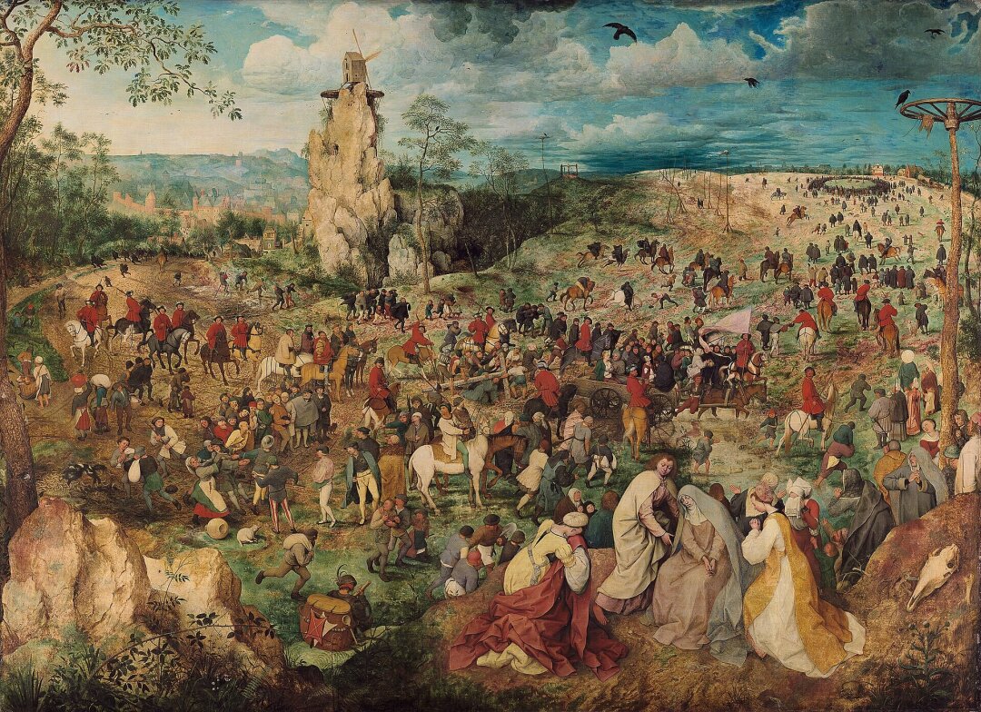 Питер Брейгель Старший. Несение креста. 1564