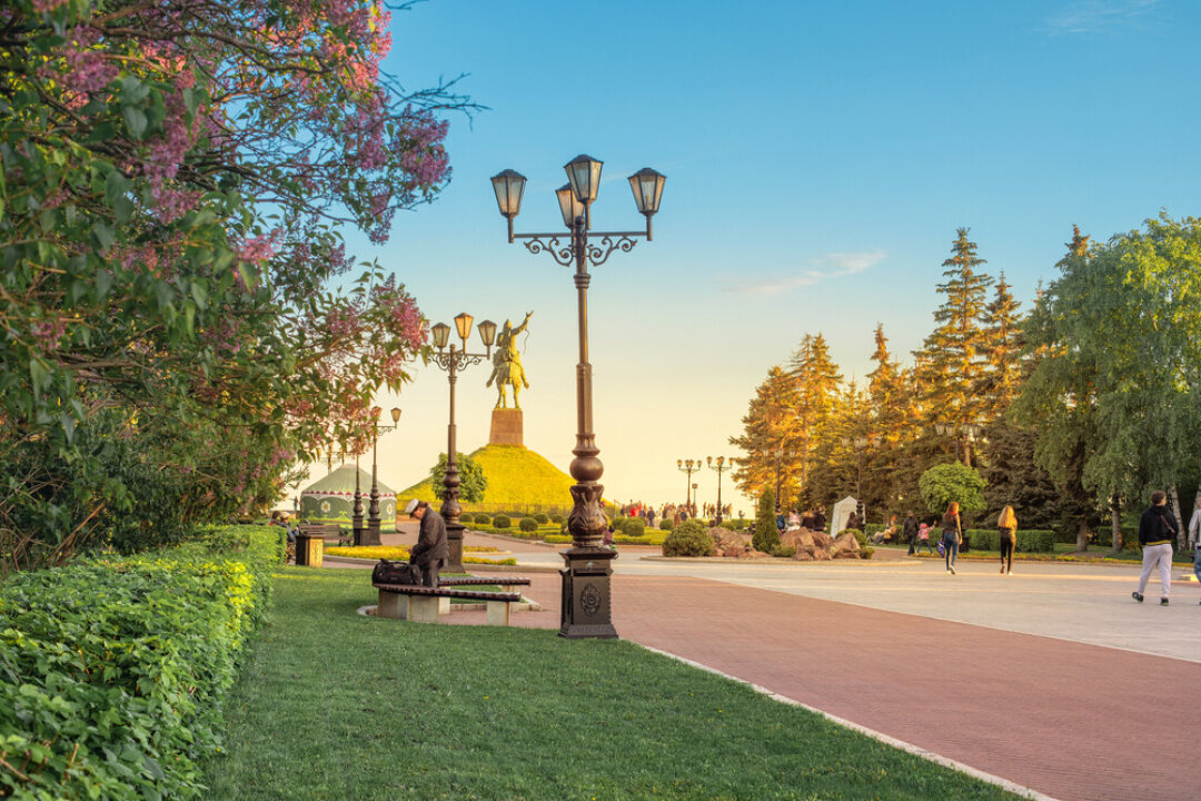 Уфа в жаркий день