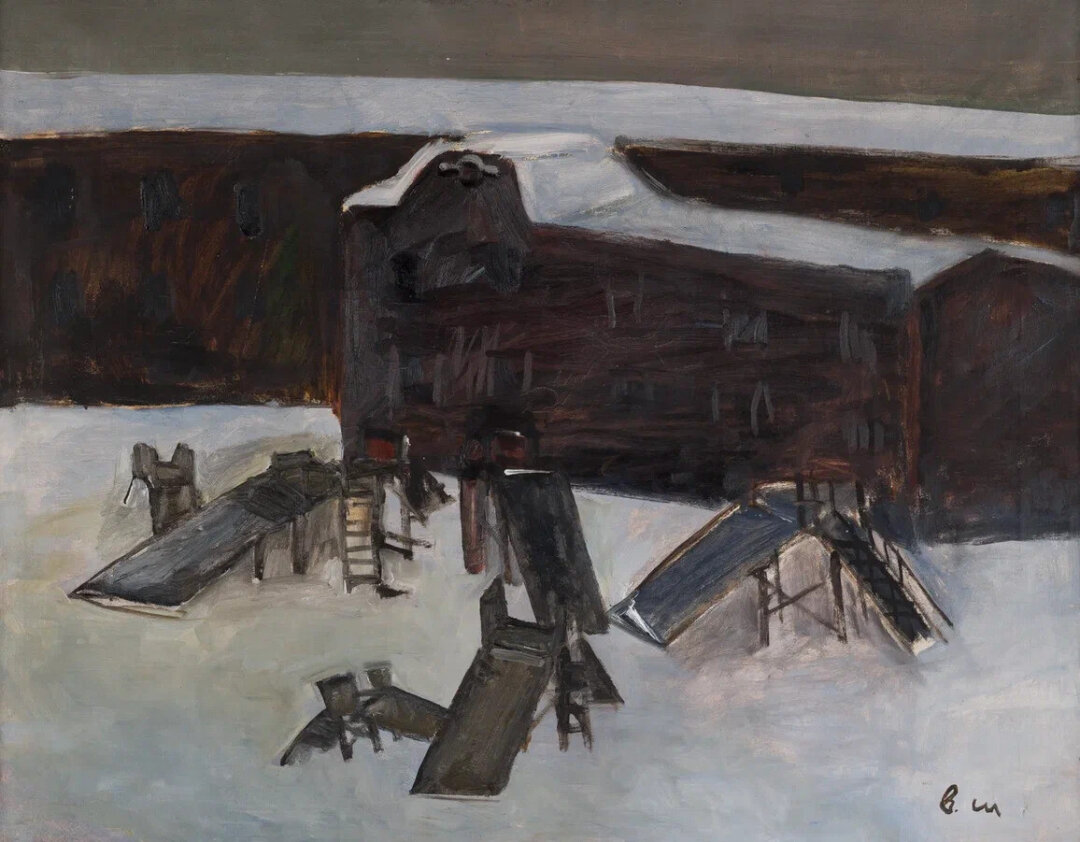 Владимир Шинкарев. Сад детских горок. 1989