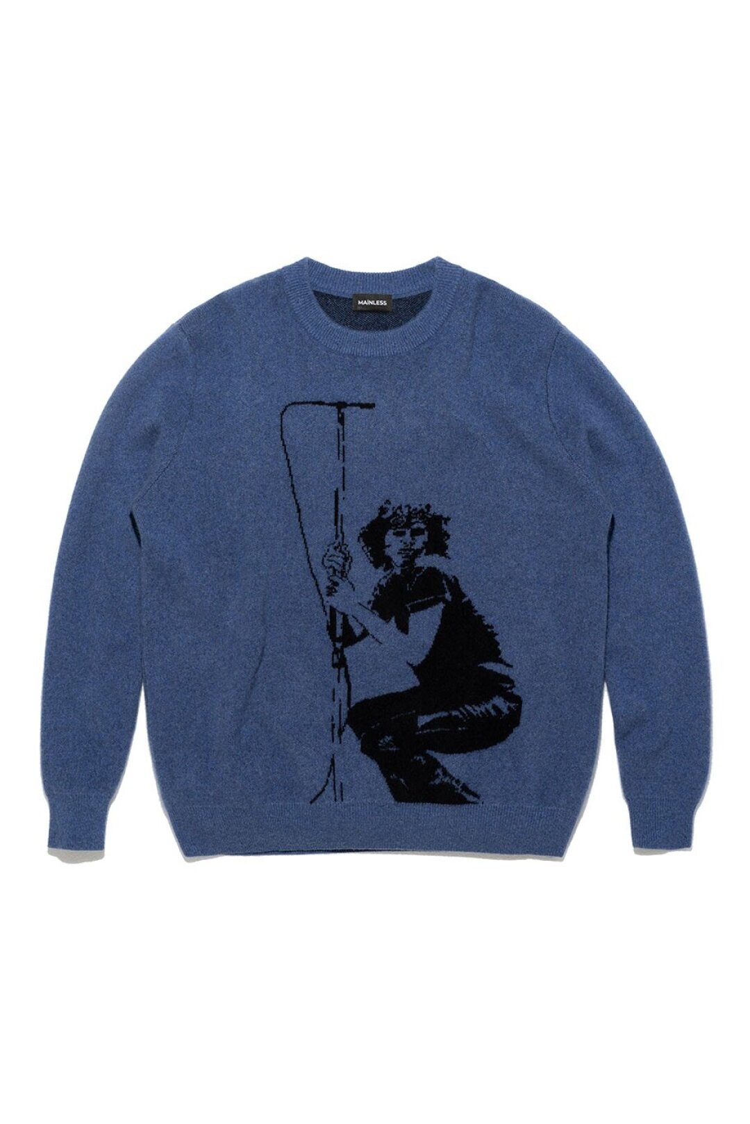 Mainless, 16 200 руб. Фото-принты —важный тренд с подиумов Acne Studios и Prada. А мы голосуем за свитер с портретом культового музыканта и лидера The