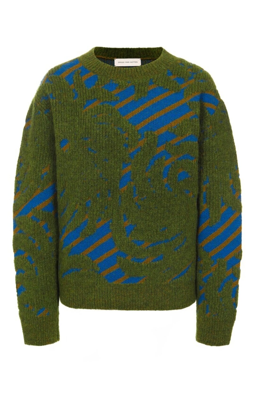 Dries Van Noten, ДЛТ, 69 650 руб. То ли карта несуществующего мира, то ли цветочная абстракция — примеряем арт-свитер от принт-виртуозов Dries Van