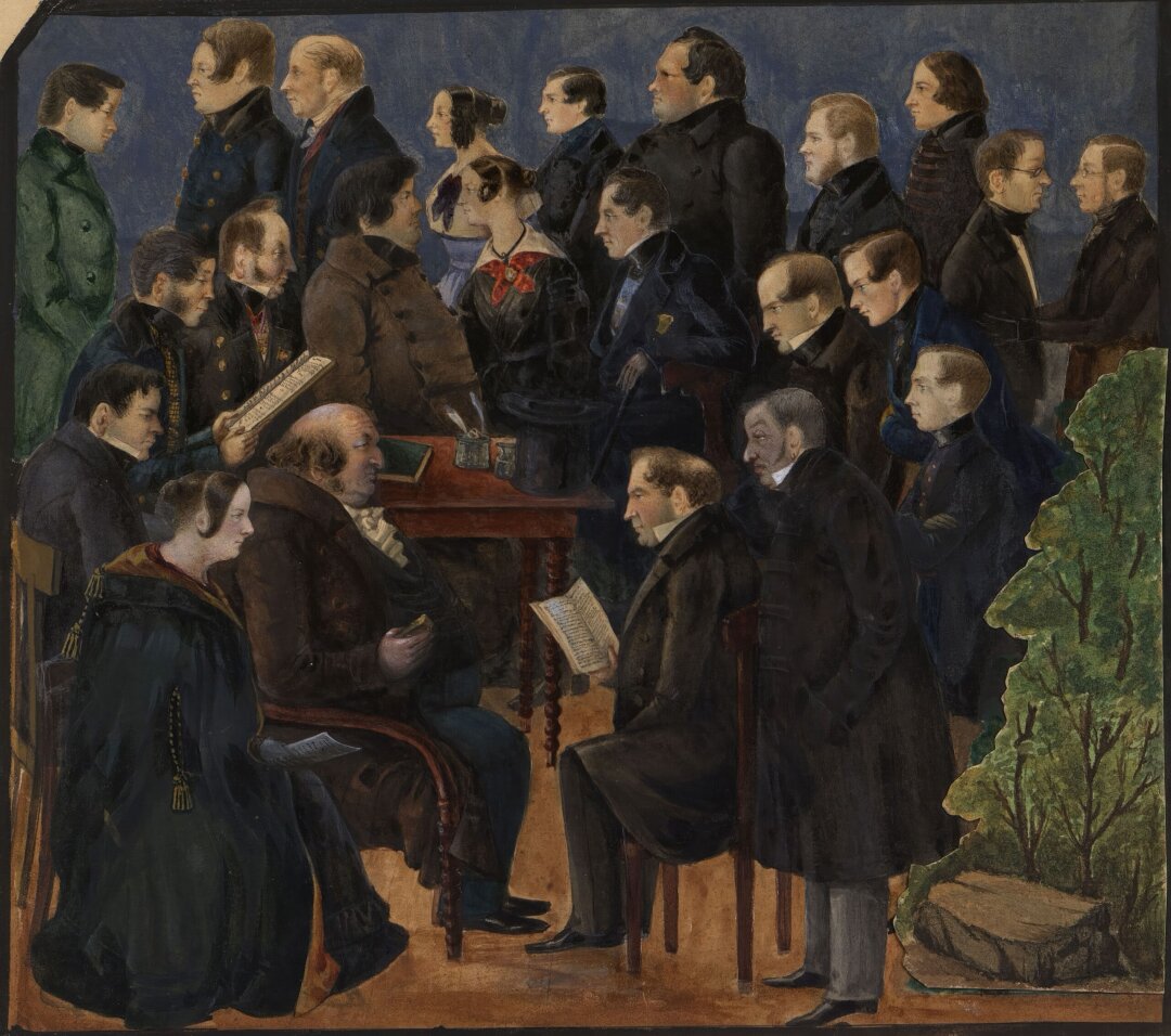 Петр Каратыгин. Репетиция в Александринском театре. 1837