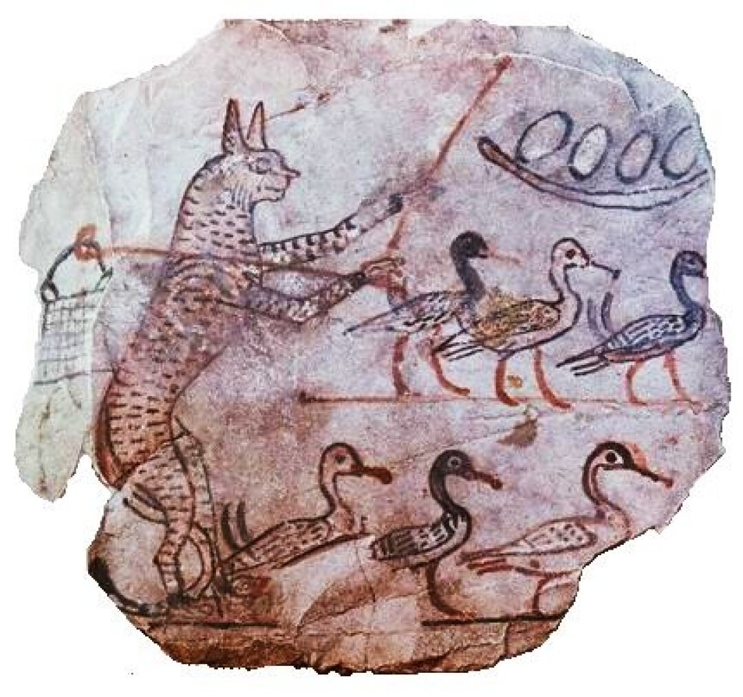 Кот пасет гусей. Около 1120 г. до н. э.
