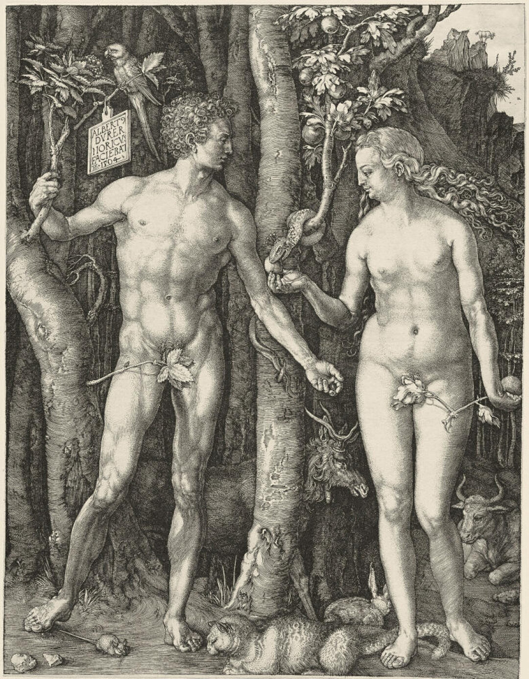 Альбрехт Дюрер. Адам и Ева. 1504