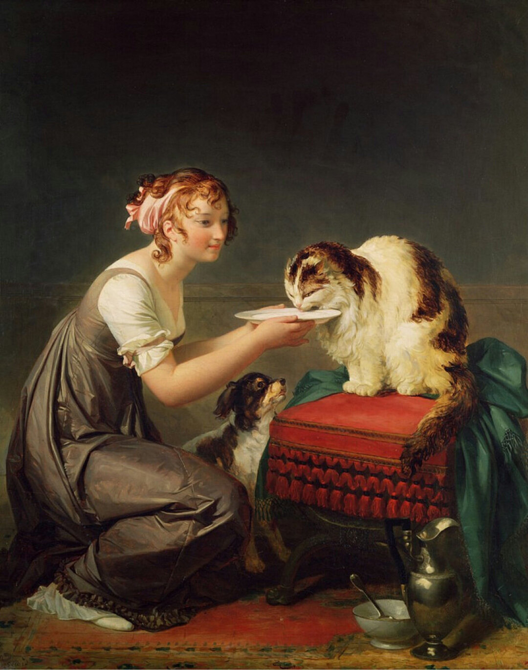 Жерар Маргерит. Кошачий обед. Около 1812