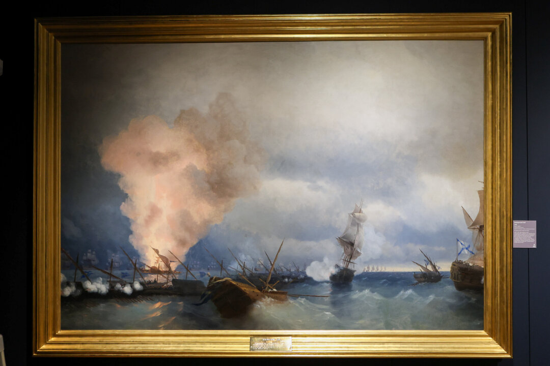 Иван Айвазовский. Выборгский бой. 1846