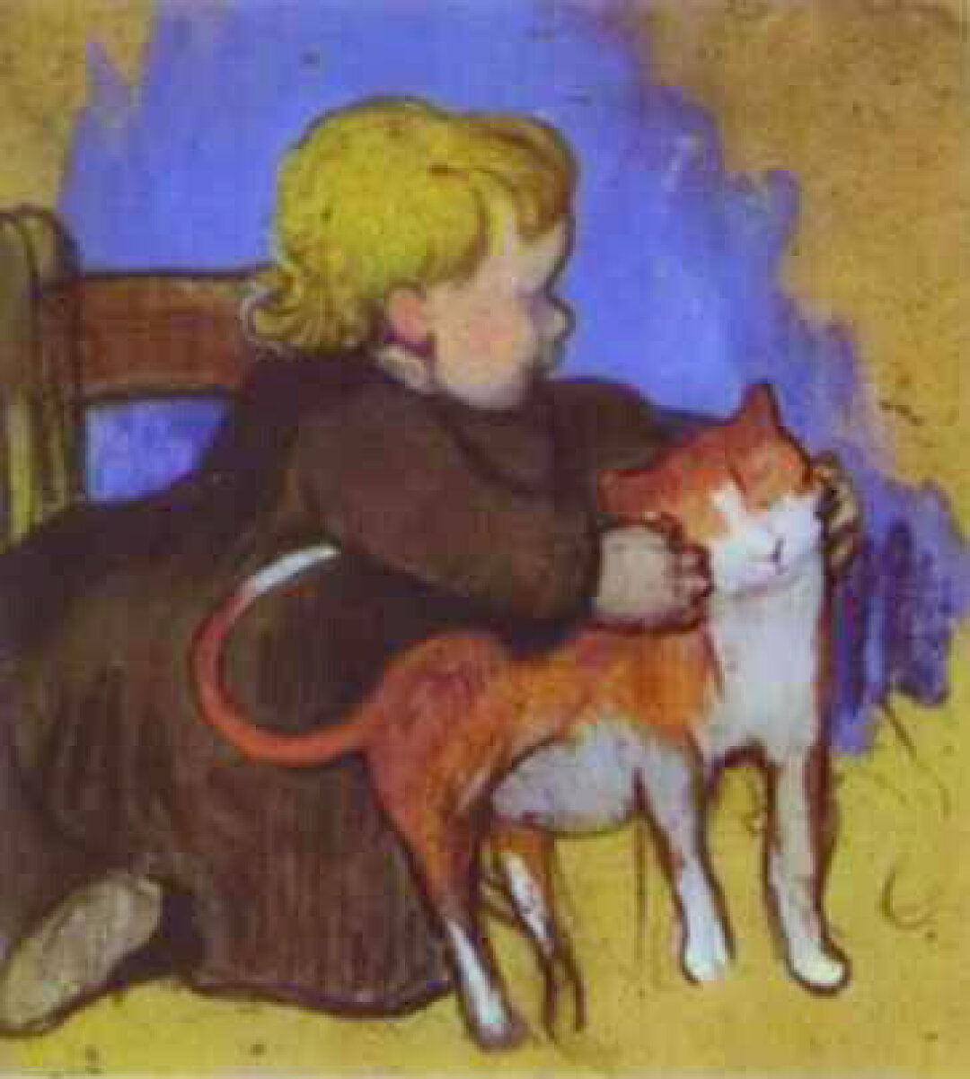 Поль Гоген. Мими и ее кошка. 1890