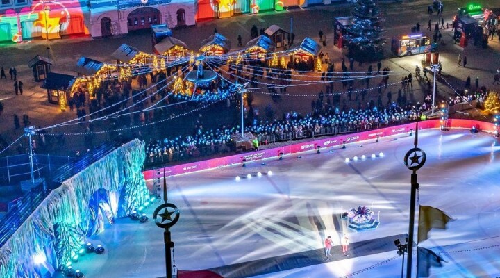 Массовые катания. Танец сказочного героя. Ледяной городок. Нижегородская ярмарка
