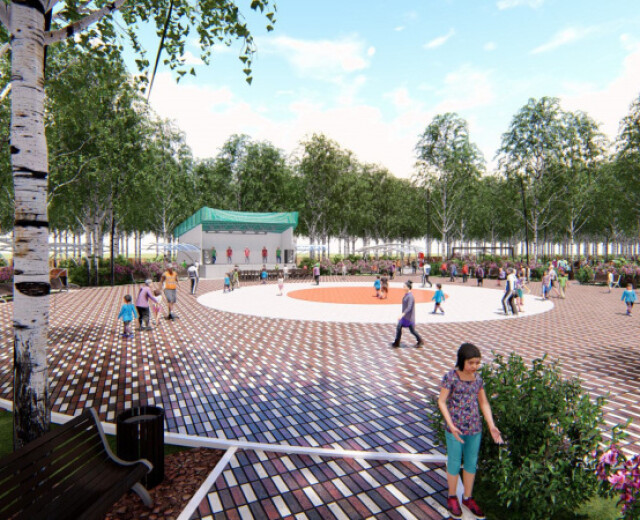 В Перми появится новый сквер со скейт-парком, эстрадой и зоной отдыха