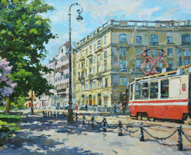 Пейзажи весенне-летнего Петербурга покажут на выставке Павла Еськова «На невских берегах»
