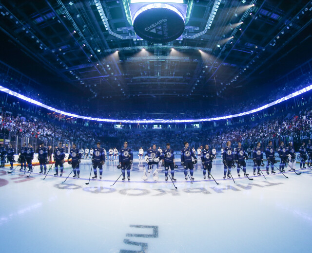 Первая игра на новой домашней арене стала для хоккеистов «Сибири» победной