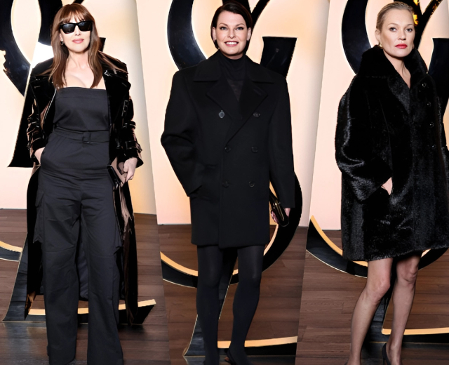 Только звезды: Моника Беллуччи, Карла Бруни, Кейт Мосс, Линда Евангелиста и другие на показе Saint Laurent