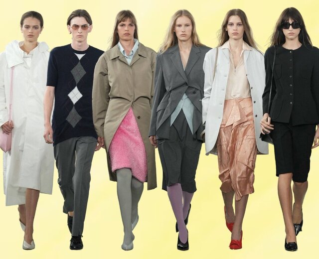 Jil Sander: в новой коллекции Симоне Беллотти поженил маскулинные жакеты с воздушными платьями-шара…