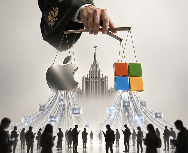 РКН признал Apple и Microsoft организаторами распространения информации! Теперь они должны передава…