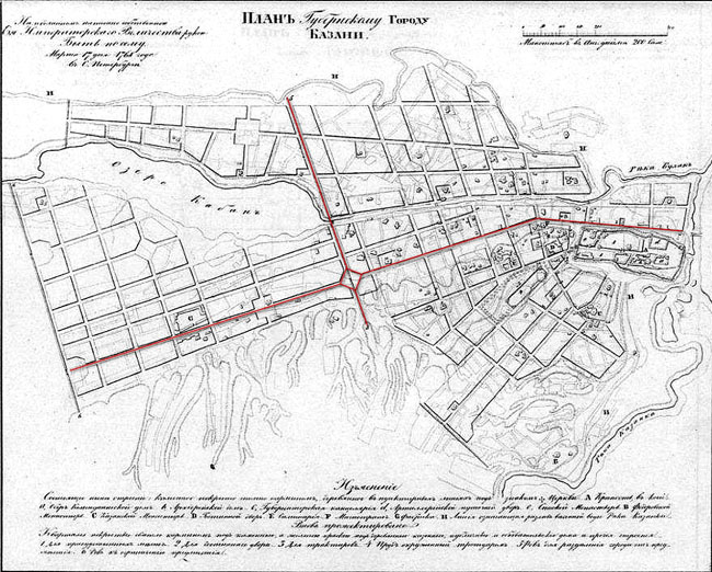 Старая карта казани